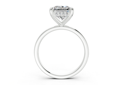 Solstice Diamond Solitaire Radiant Squareuare Cut 2.3mm Engagement Ring