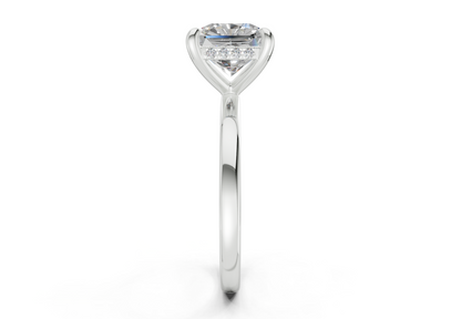 Solstice Diamond Solitaire Radiant Squareuare Cut 2.3mm Engagement Ring