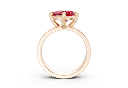 Cascade Ruby Gemstone Solitaire Marquise Cut 4mm Engagement Ring