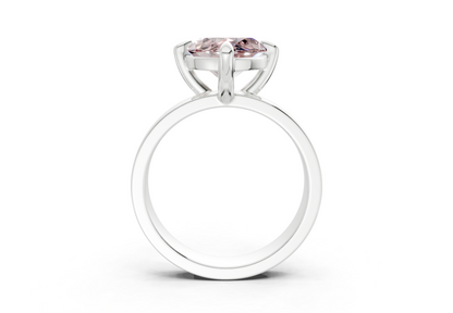 Cascade Pink Diamond Solitaire Marquise Cut 4mm Engagement Ring