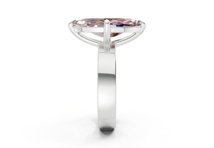 Cascade Pink Diamond Solitaire Marquise Cut 4mm Engagement Ring