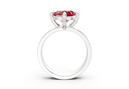 Cascade Ruby Gemstone Solitaire Marquise Cut 4mm Engagement Ring