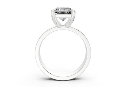 Cascade Diamond Solitaire Radiant Cut 4mm Engagement Ring