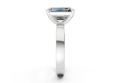 Aspen Diamond Solitaire Emerald Cut 3mm Engagement Ring
