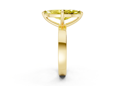 Aspen Yellow Diamond Solitaire Marquise Cut 3mm Engagement Ring