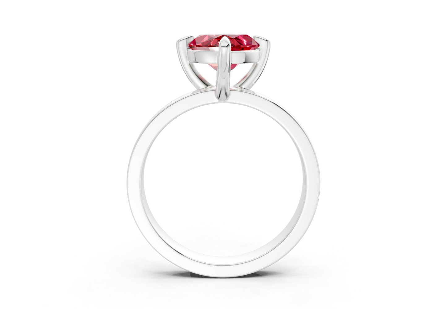 Aspen Ruby Gemstone Solitaire Marquise Cut 3mm Engagement Ring