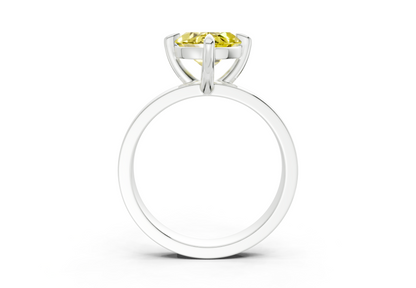 Aspen Yellow Diamond Solitaire Marquise Cut 3mm Engagement Ring