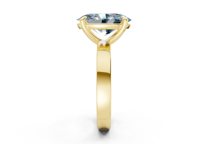 Aspen Blue Diamond Solitaire Oval Cut 3mm Engagement Ring
