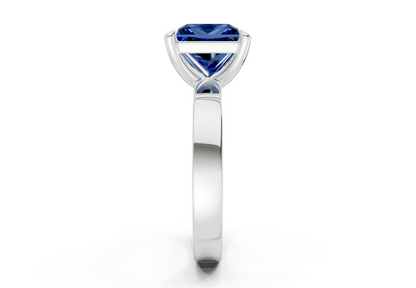 Aspen Sapphire Gemstone Solitaire Princess Cut 3mm Engagement Ring