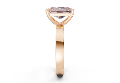 Aspen Pink Diamond Solitaire Radiant Cut 3mm Engagement Ring