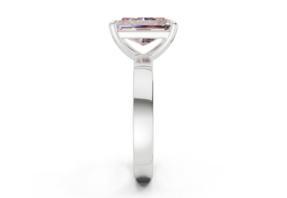 Aspen Pink Diamond Solitaire Radiant Cut 3mm Engagement Ring