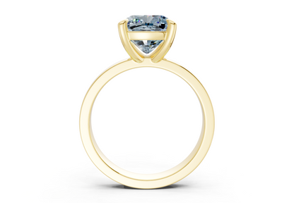 Aspen Blue Diamond Solitaire Cushion Squareuare Cut 3mm Engagement Ring