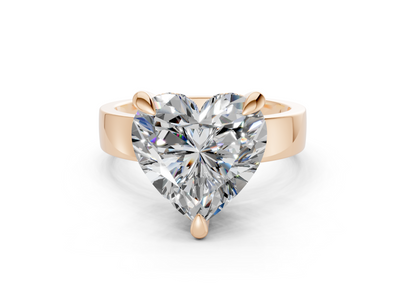 Echo Diamond Solitaire Heart Cut 4mm Engagement Ring