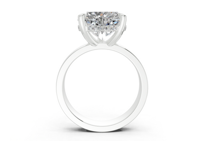 Echo Diamond Solitaire Heart Cut 4mm Engagement Ring