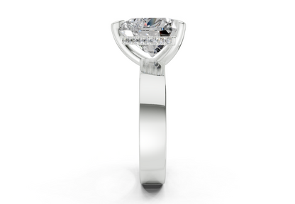 Echo Diamond Solitaire Heart Cut 4mm Engagement Ring