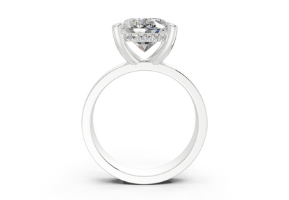 Echo Diamond Solitaire Oval Cut 4mm Engagement Ring