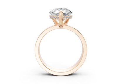 Echo Diamond Solitaire Pear Cut 4mm Engagement Ring