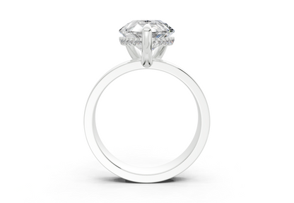 Echo Diamond Solitaire Pear Cut 4mm Engagement Ring