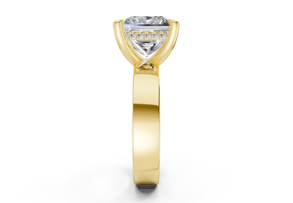 Echo Diamond Solitaire Princess Cut 4mm Engagement Ring
