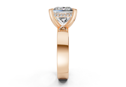 Echo Diamond Solitaire Princess Cut 4mm Engagement Ring