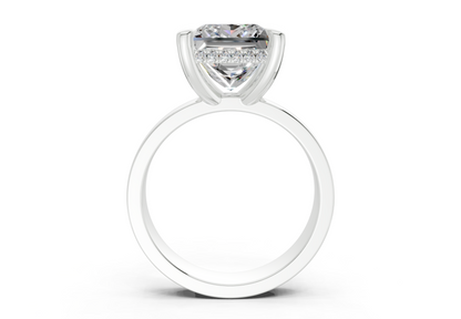 Echo Diamond Solitaire Princess Cut 4mm Engagement Ring