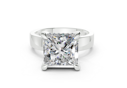 Echo Diamond Solitaire Princess Cut 4mm Engagement Ring