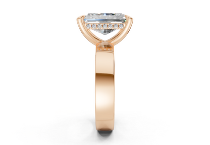 Echo Diamond Solitaire Radiant Cut 4mm Engagement Ring