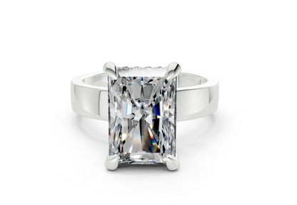 Echo Diamond Solitaire Radiant Cut 4mm Engagement Ring