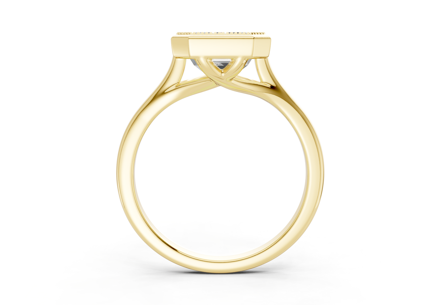 The Hudson Bezel Solitaire Engagement Ring