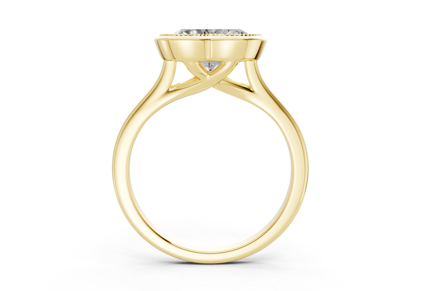 The Hudson Bezel Solitaire Engagement Ring