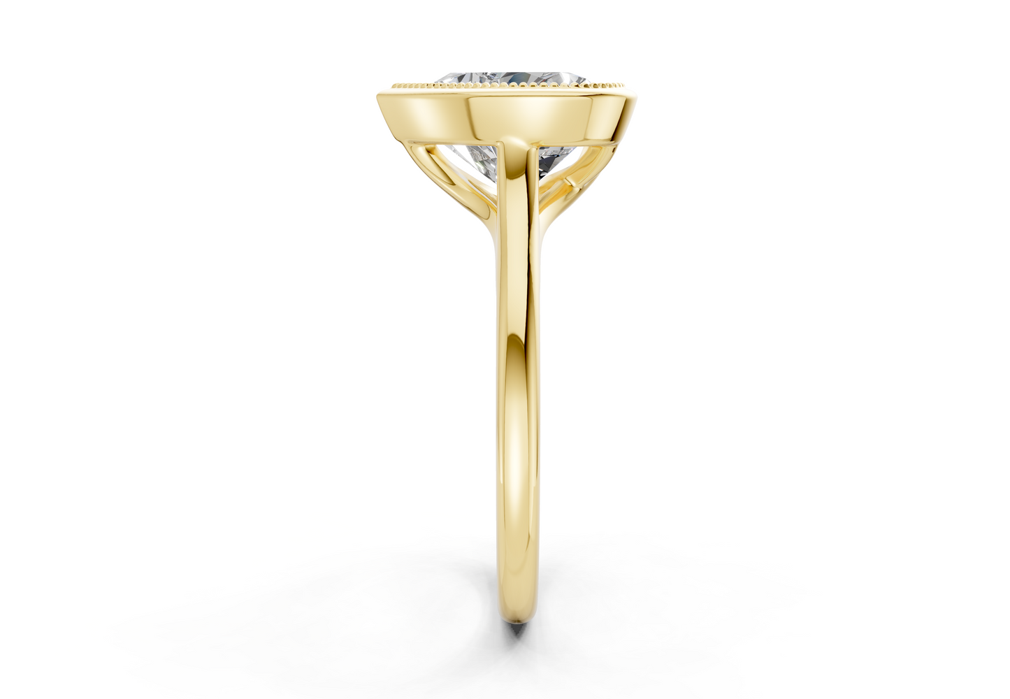 The Hudson Bezel Solitaire Engagement Ring