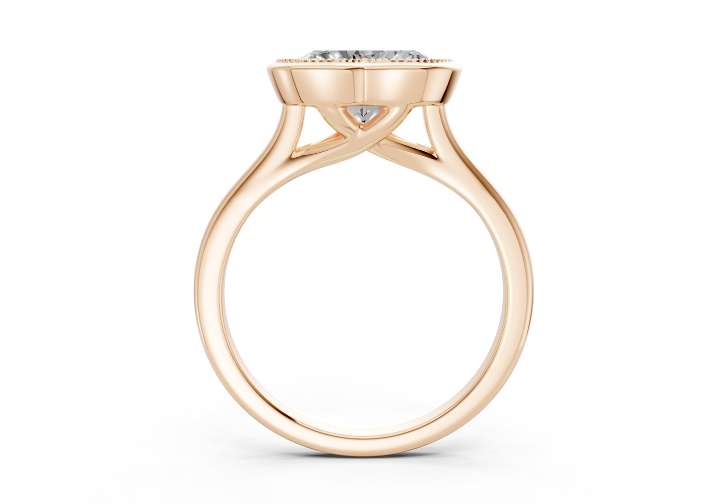 The Hudson Bezel Solitaire Engagement Ring