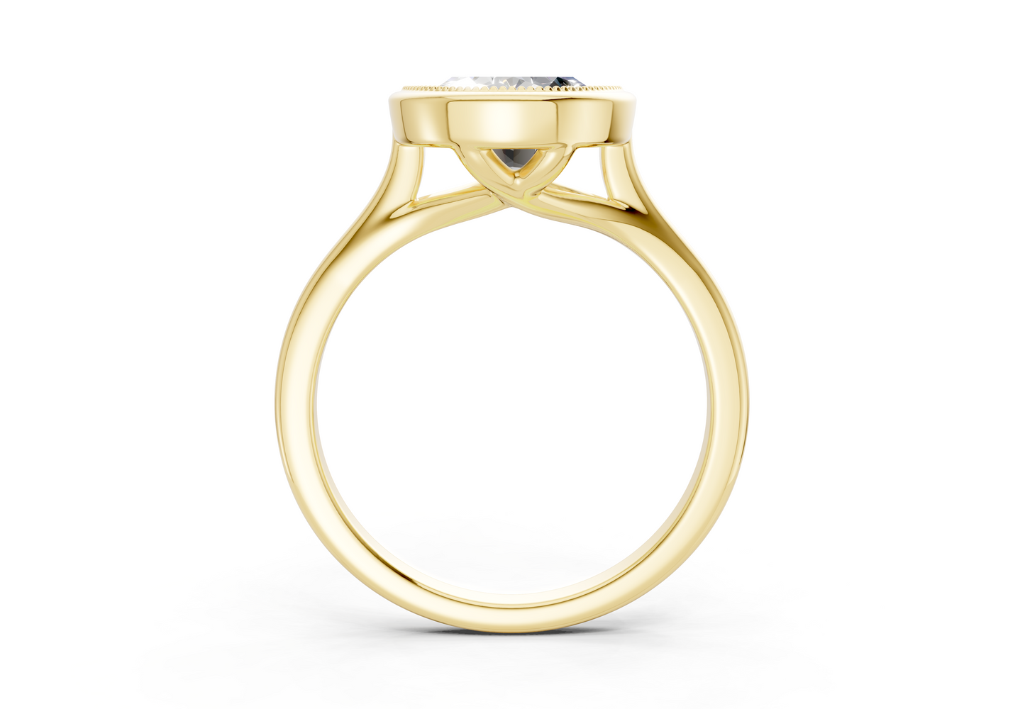 The Hudson Bezel Solitaire Engagement Ring