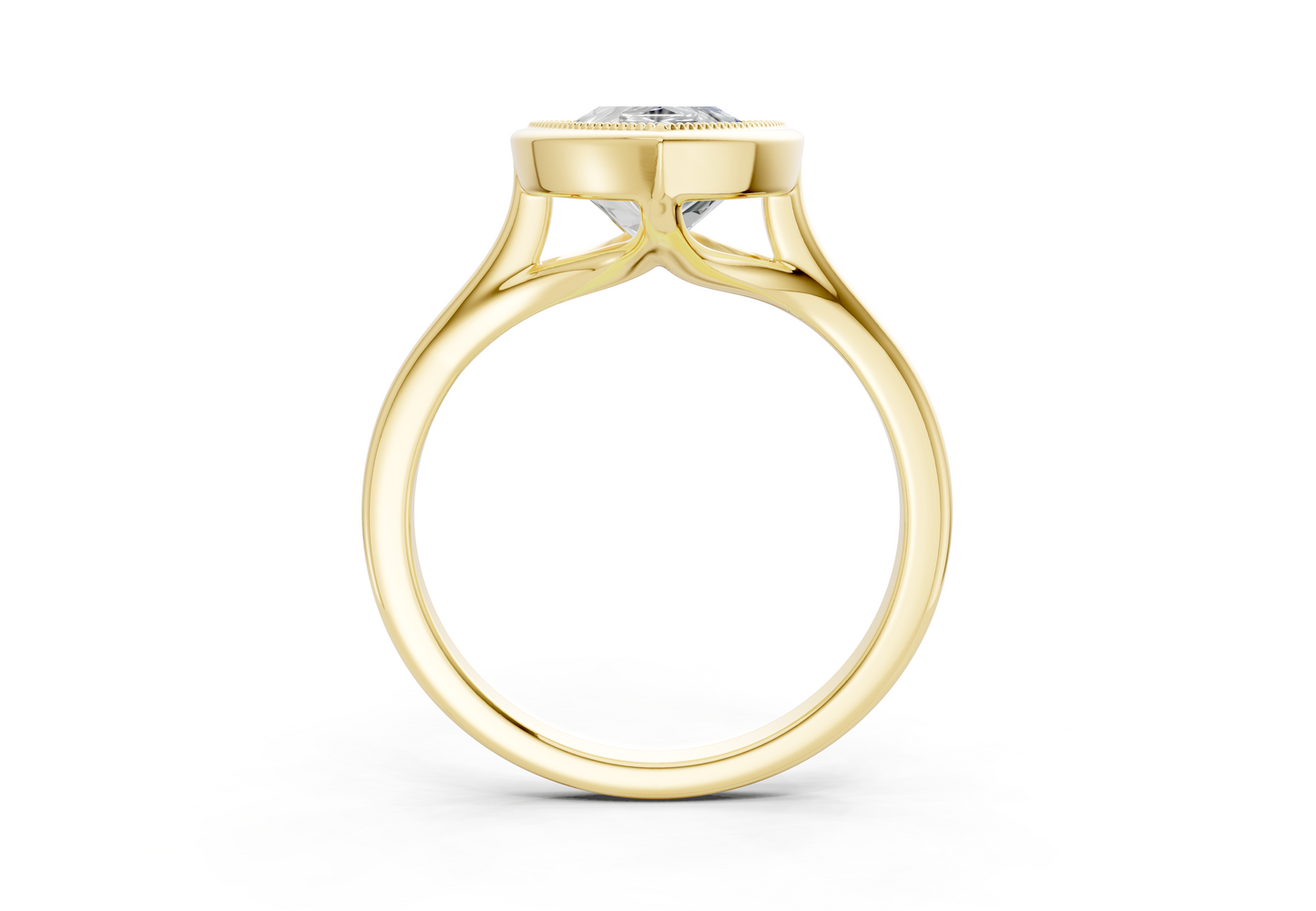 The Hudson Bezel Solitaire Engagement Ring