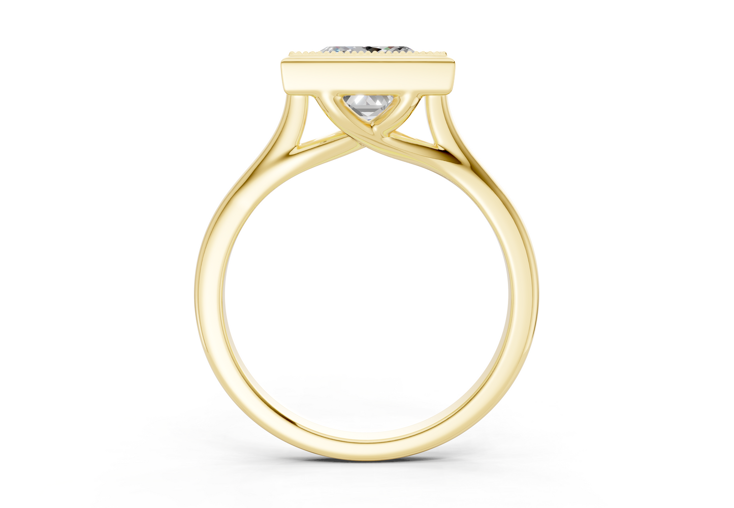 The Hudson Bezel Solitaire Engagement Ring