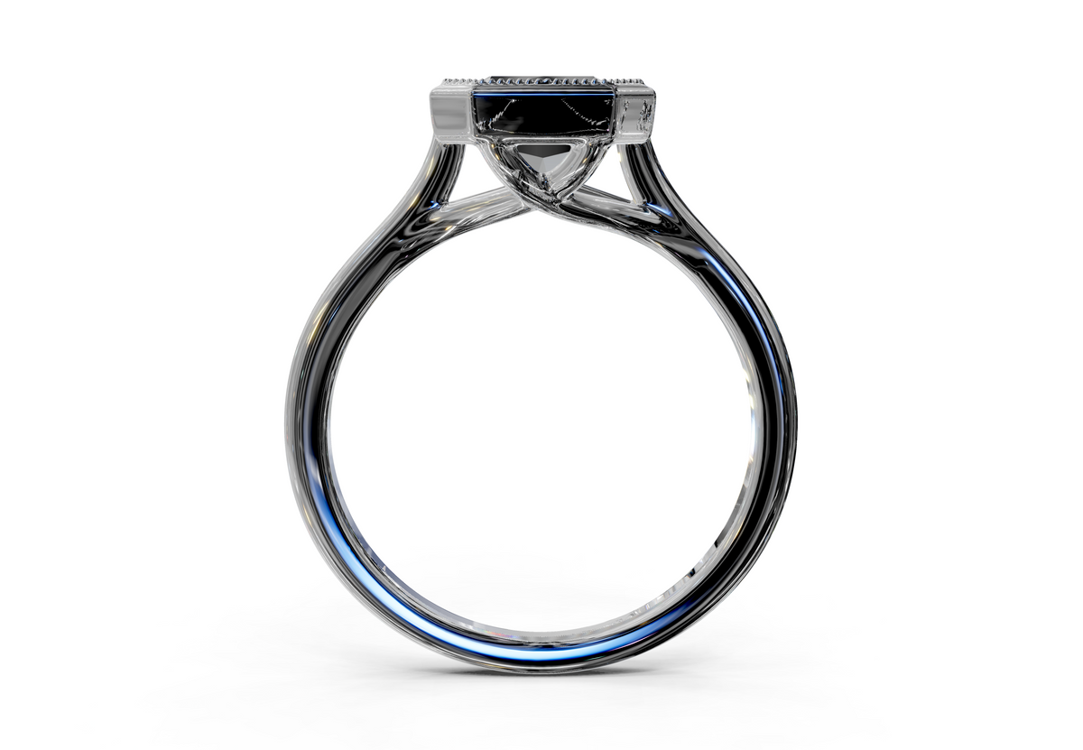 The Hudson Bezel Solitaire Engagement Ring