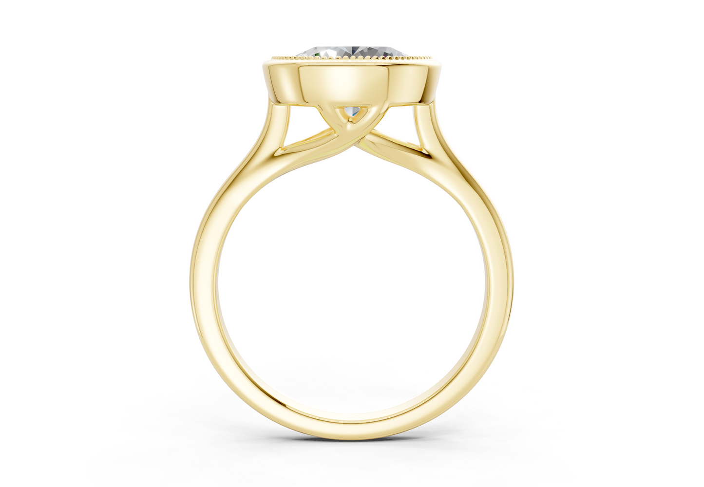 The Hudson Bezel Solitaire Engagement Ring
