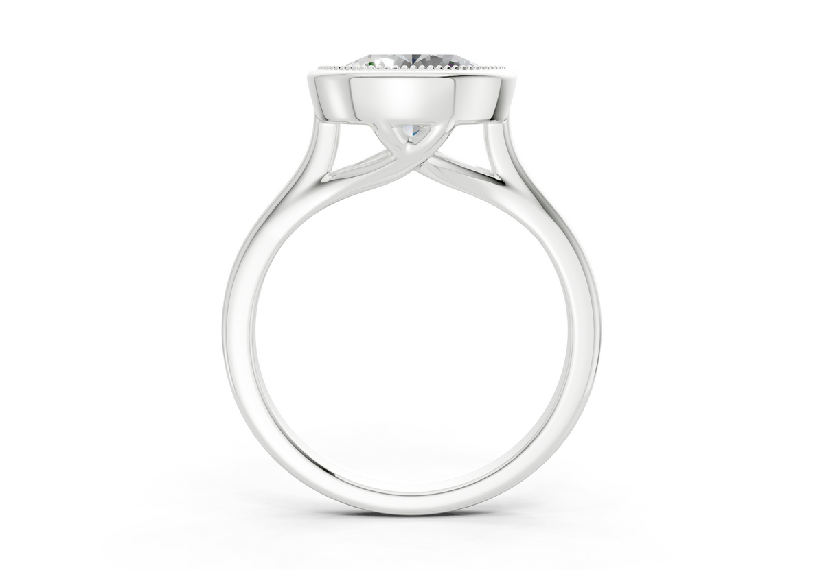 The Hudson Bezel Solitaire Engagement Ring