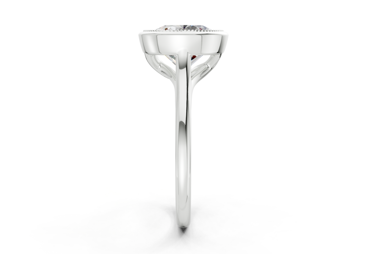 The Hudson Bezel Solitaire Engagement Ring