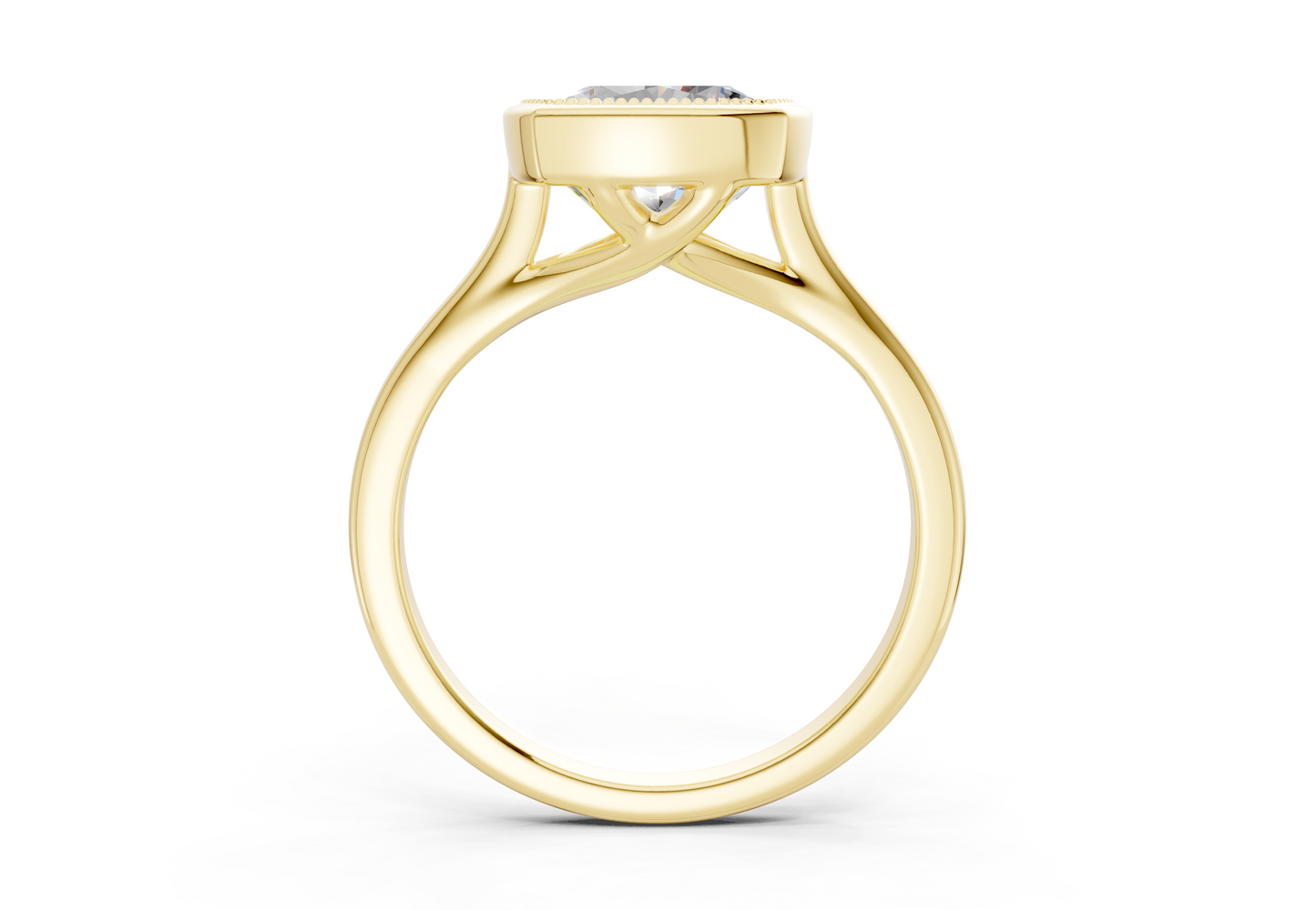 The Hudson Bezel Solitaire Engagement Ring