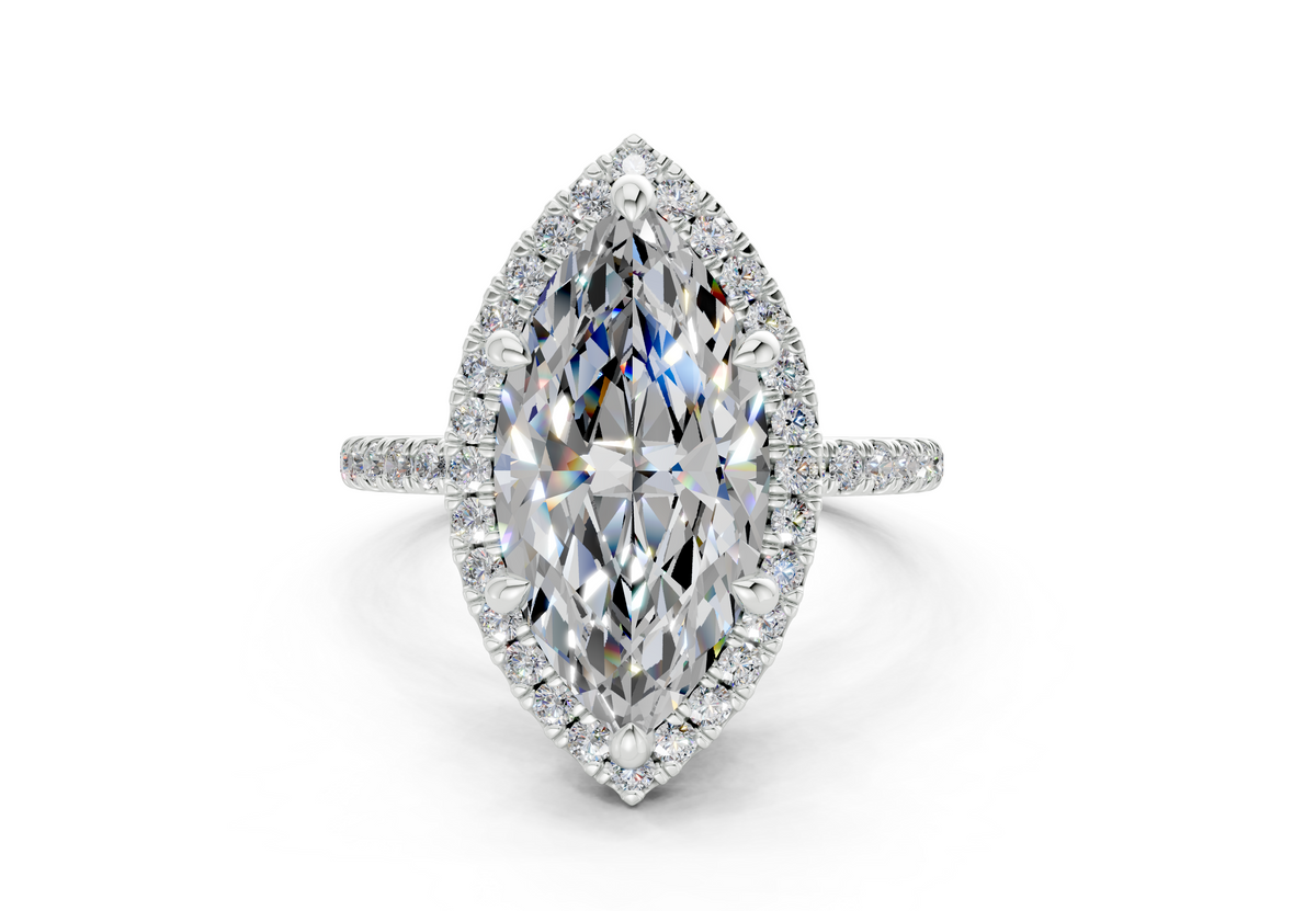 The Fifth Avenue Halo Signature Engagement Ring