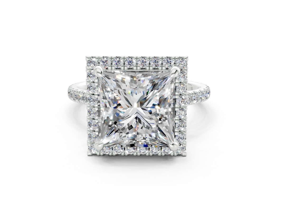 The Fifth Avenue Halo Signature Engagement Ring