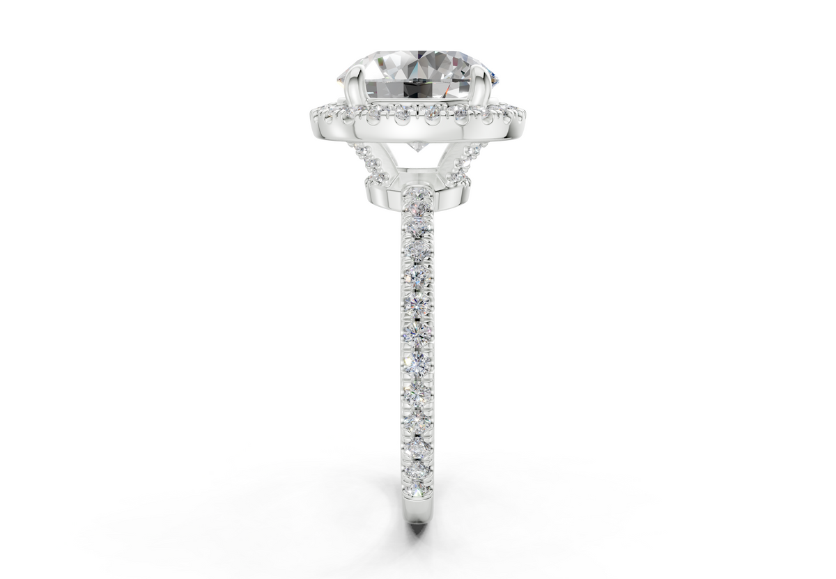 The Fifth Avenue Halo Signature Engagement Ring