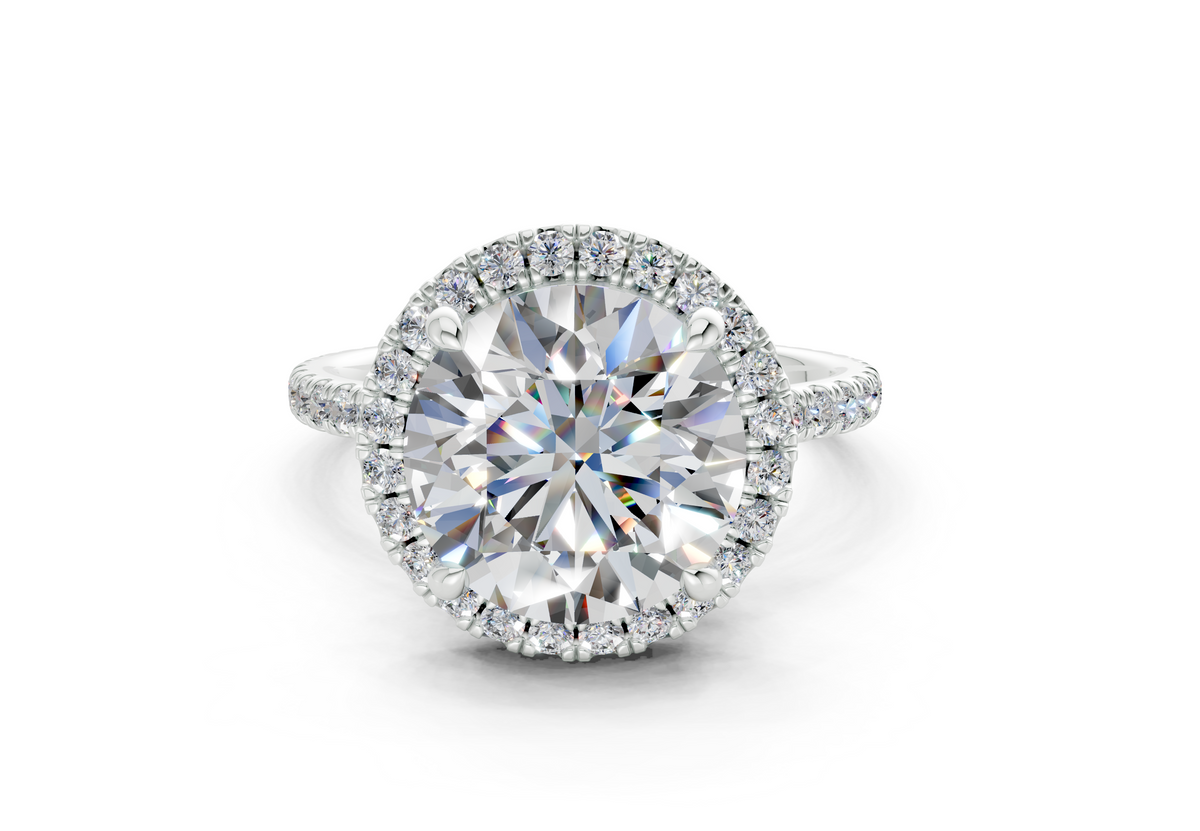 The Fifth Avenue Halo Signature Engagement Ring