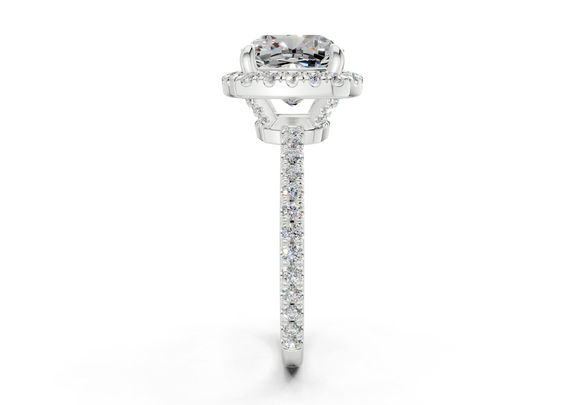 The Fifth Avenue Halo Signature Engagement Ring