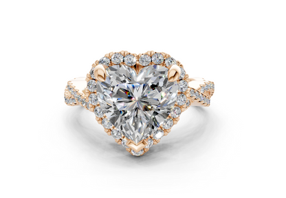 The Twist Halo Engagement Ring