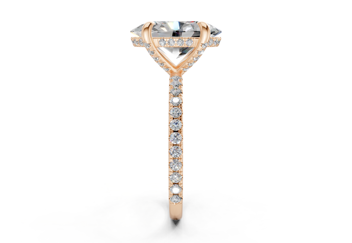 The Carrington Pavé Engagement Ring