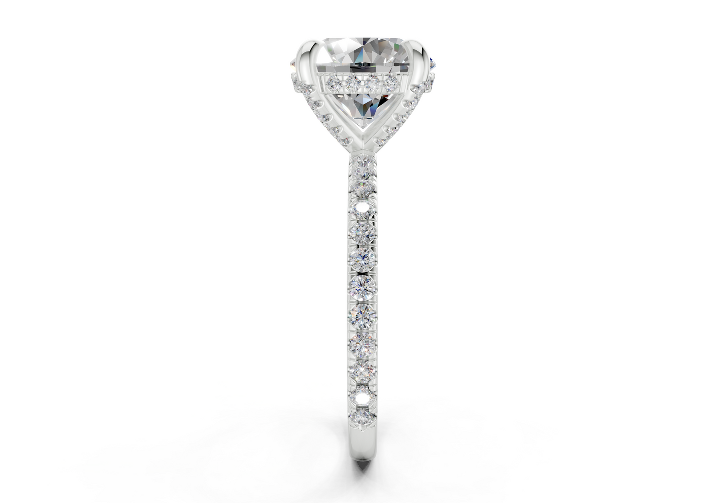 The Carrington Pavé Engagement Ring
