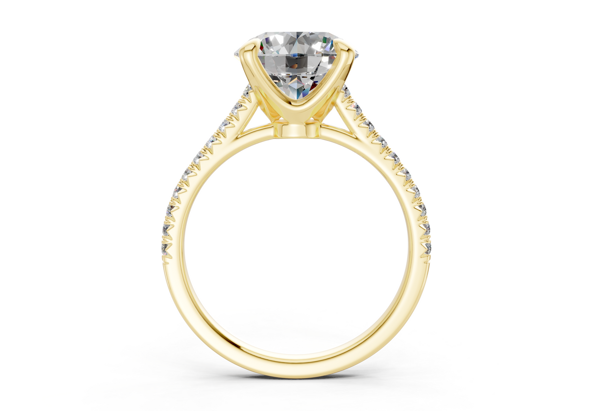 The West Village Pavé Round Engagement Ring