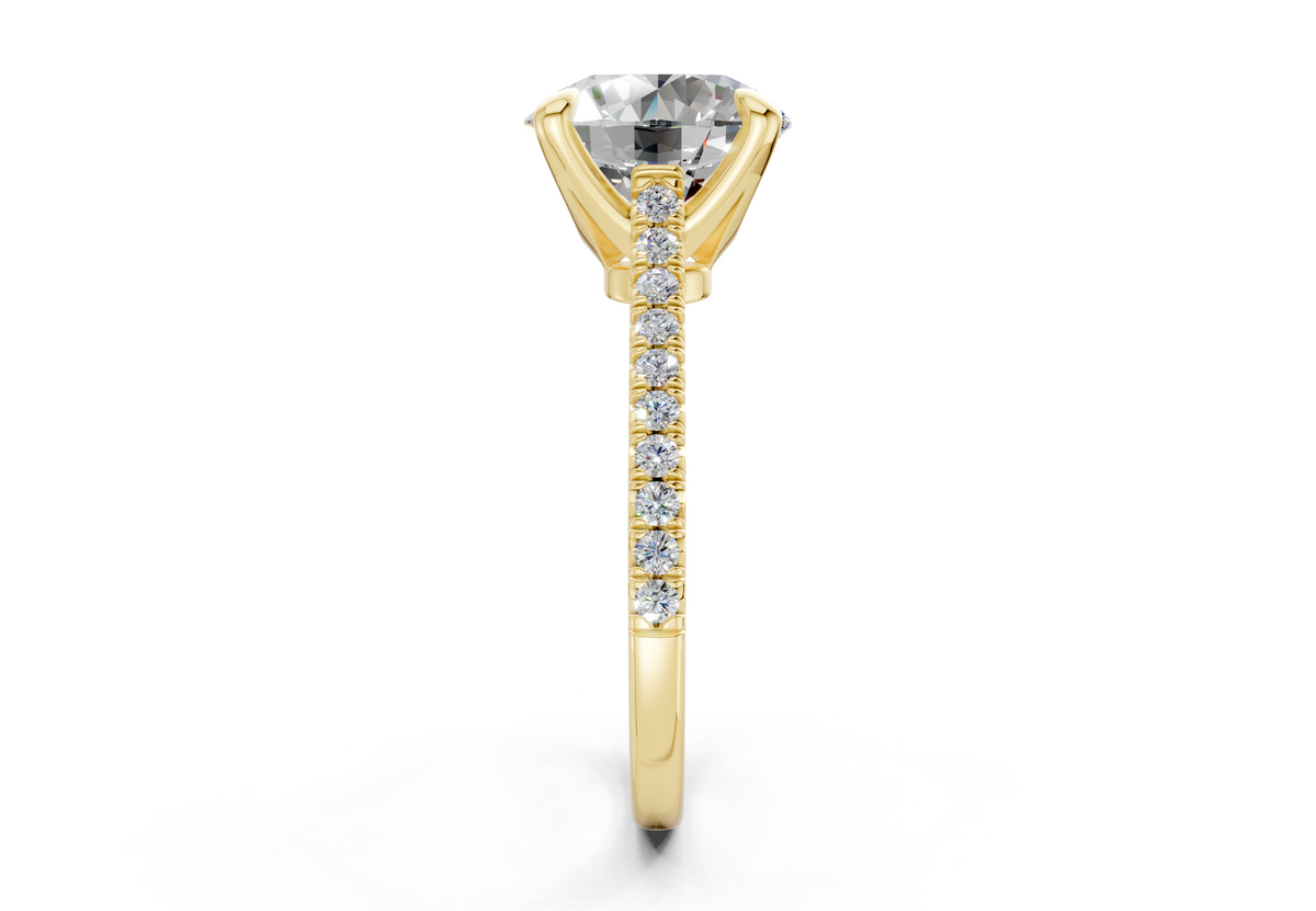 The West Village Pavé Round Engagement Ring